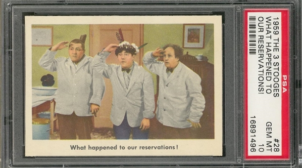 1959 Fleer "Three Stooges" #28 "What Happened To Our… " – PSA GEM MT 10